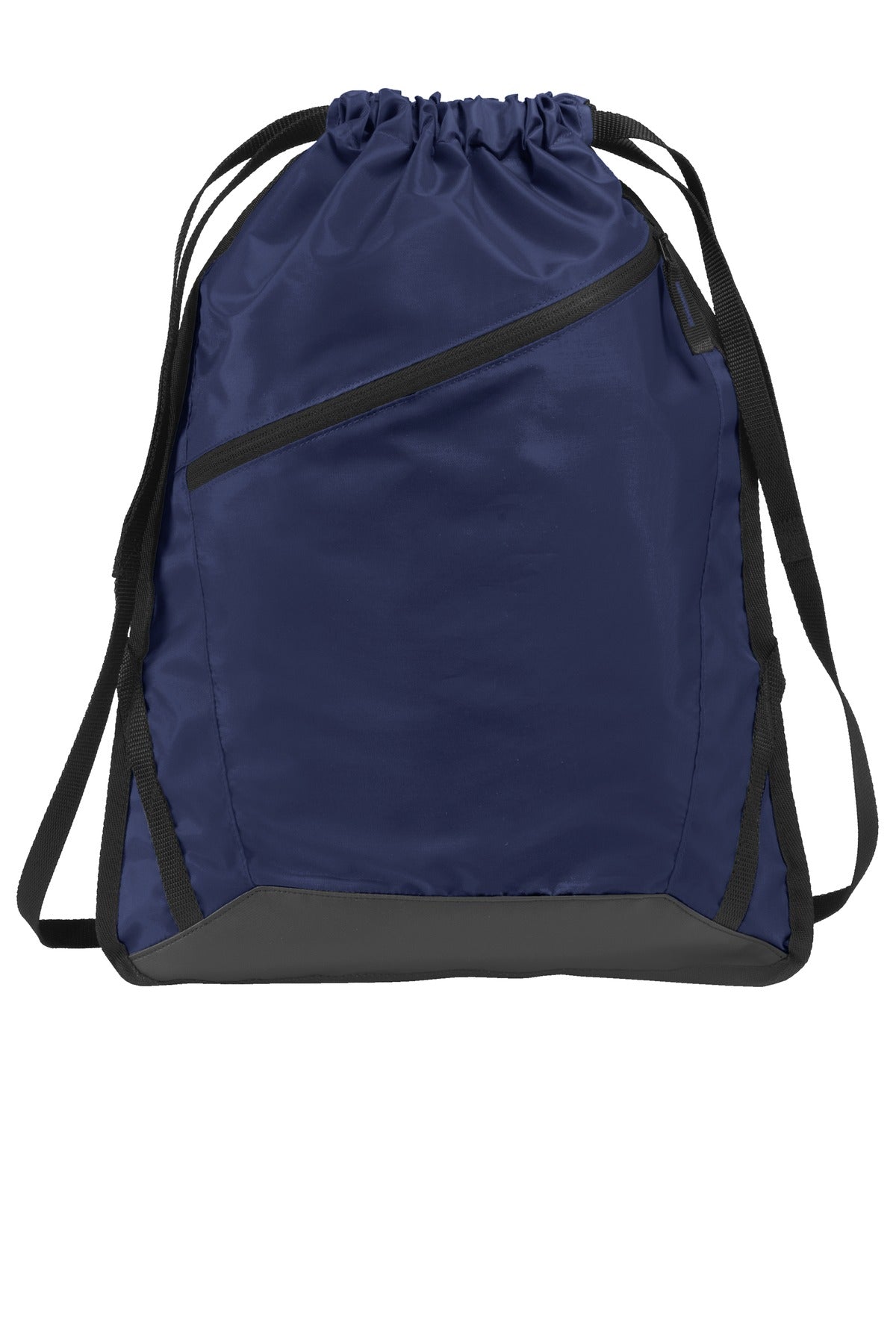 Port Authority Zip-It Cinch Pack. BG616 in True Navy/ Black