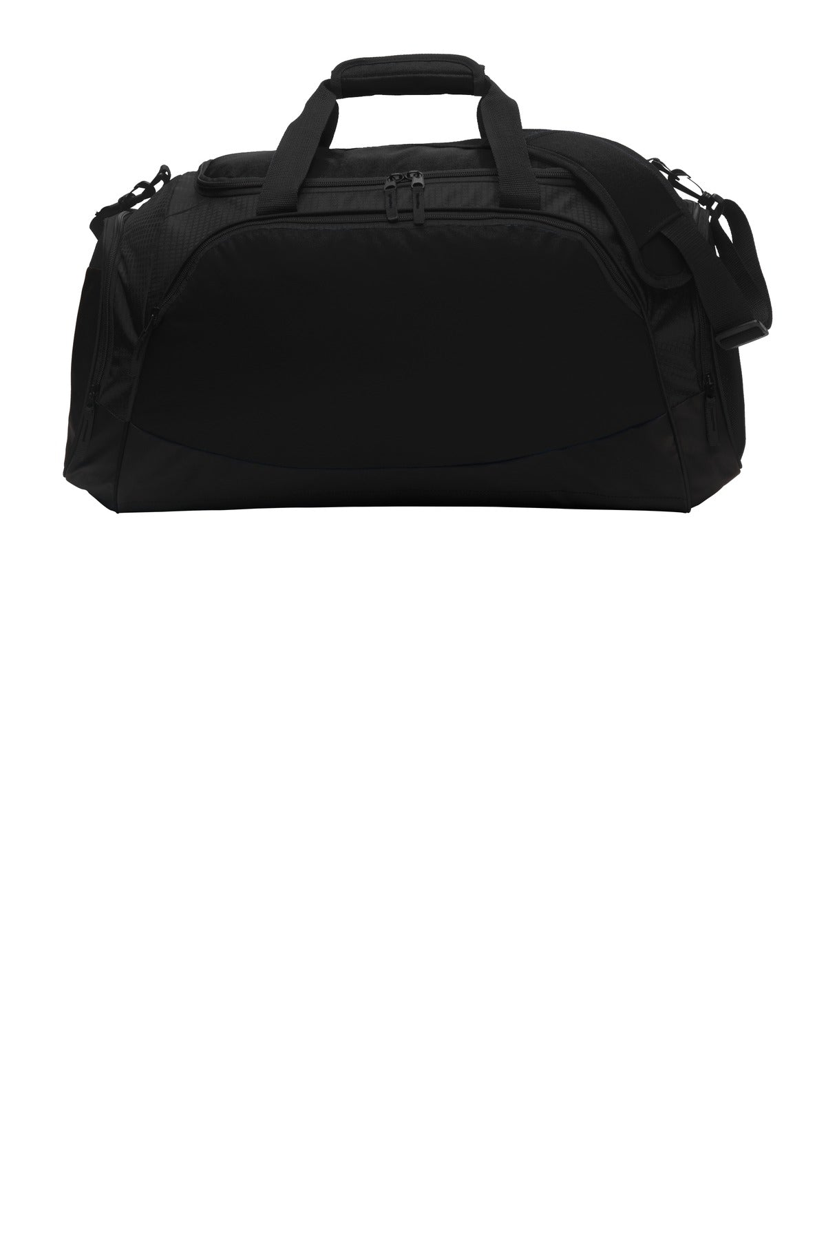 Port Authority Medium Active Duffel. BG801 in Black/ Black