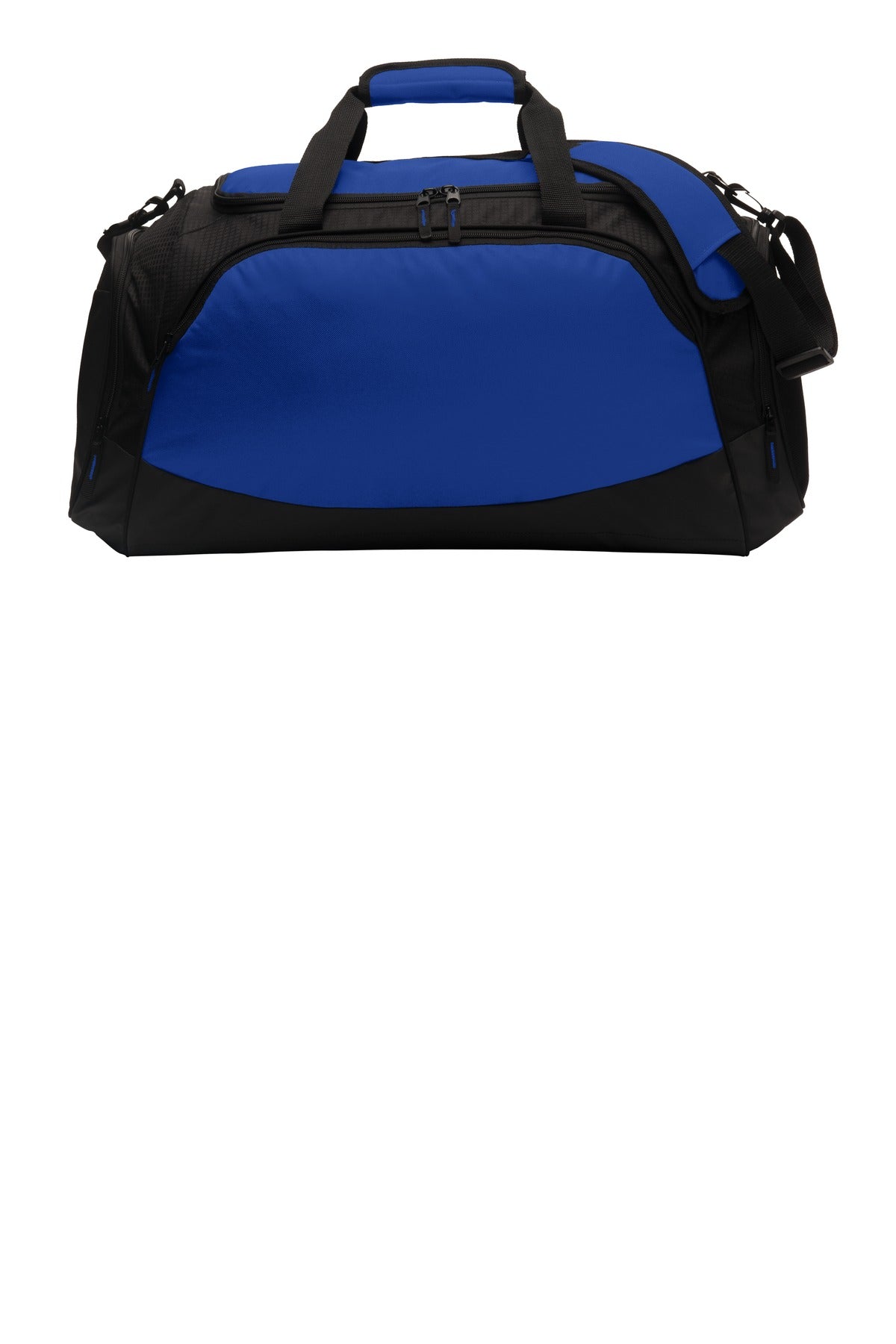 Port Authority Medium Active Duffel. BG801 in True Royal/ Black