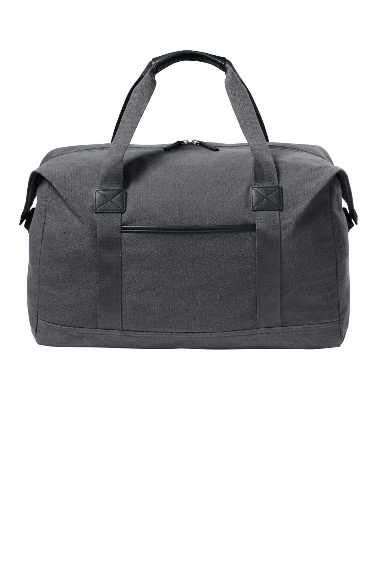 Port Authority Washed Canvas Duffel BG8030 in Grey Steel