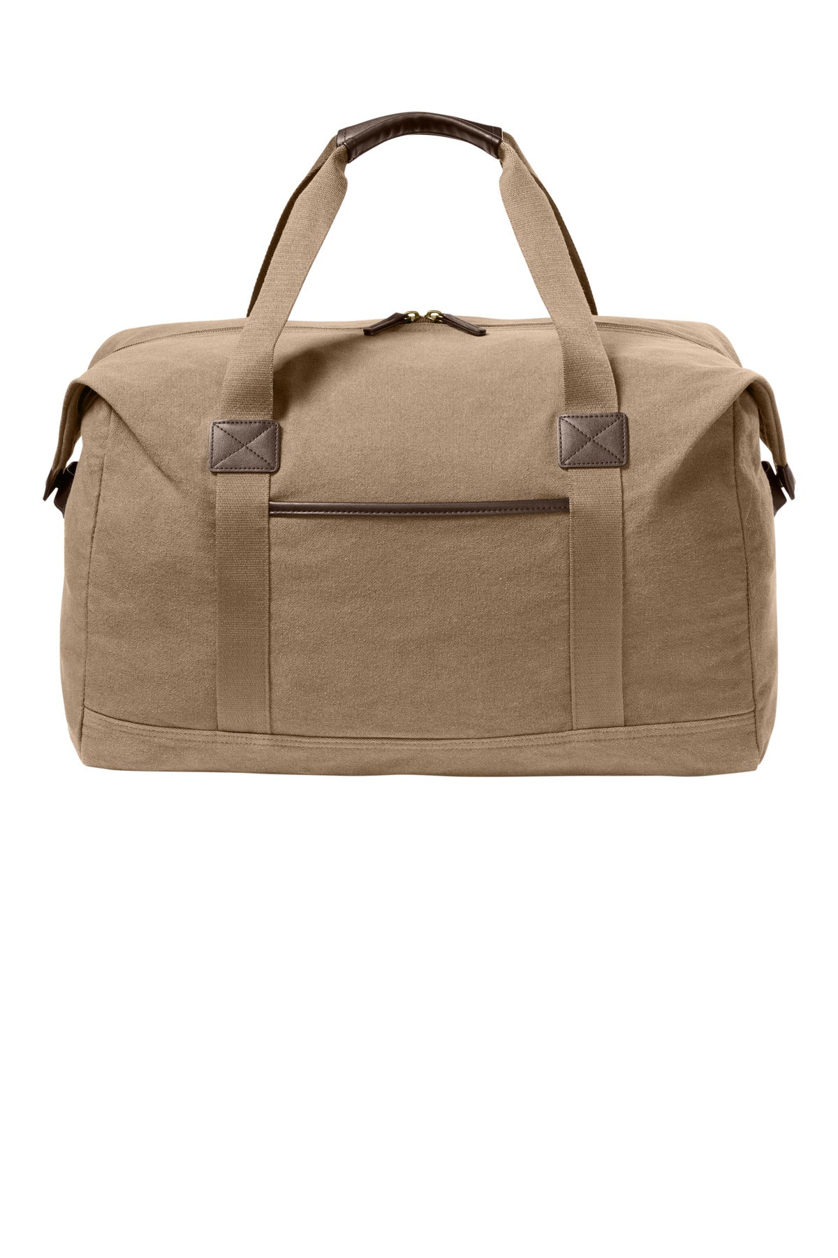 Port Authority Washed Canvas Duffel BG8030 in Woodland Brown