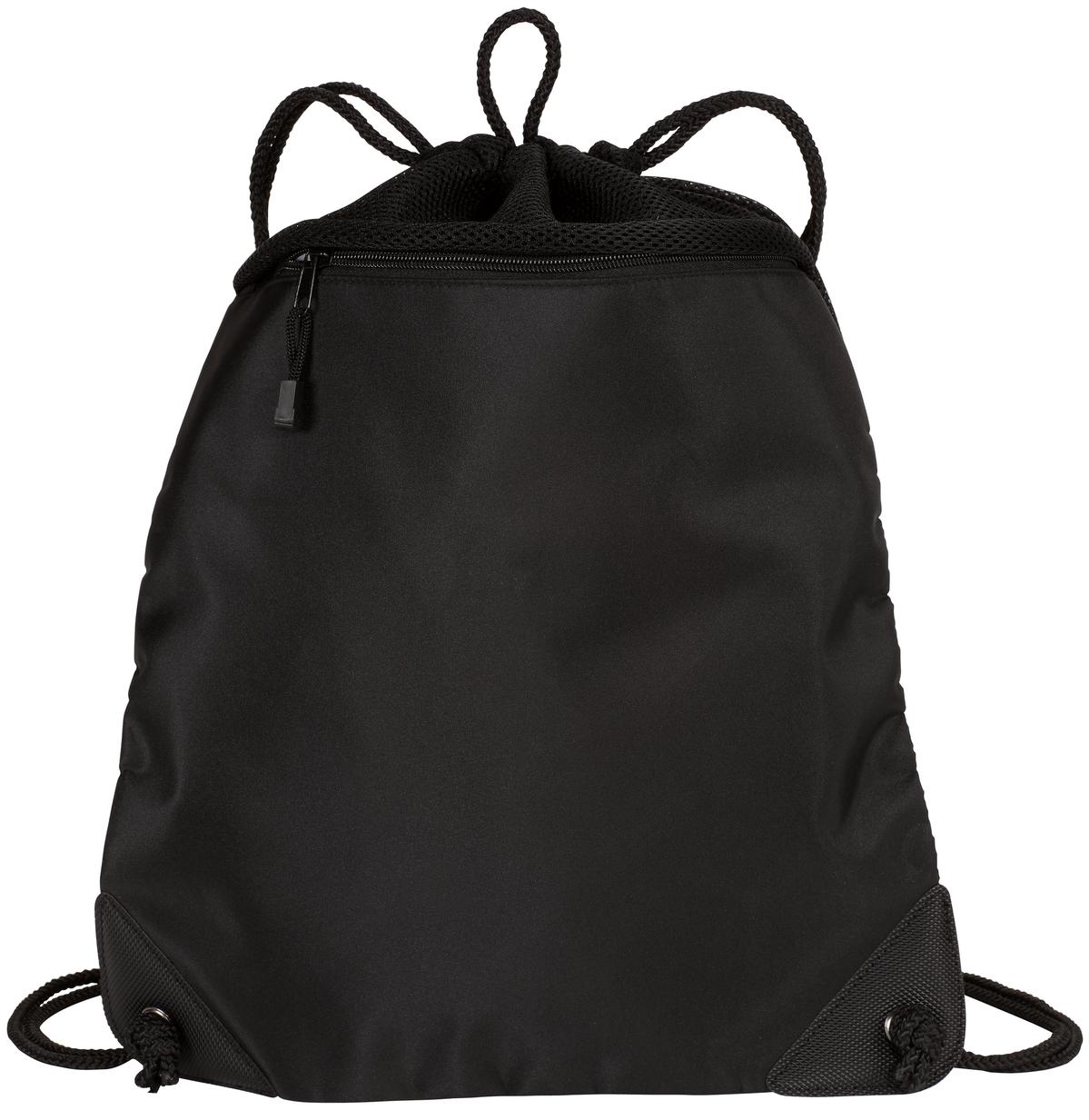 Port Authority - Cinch Pack with Mesh Trim.  BG810 in Black