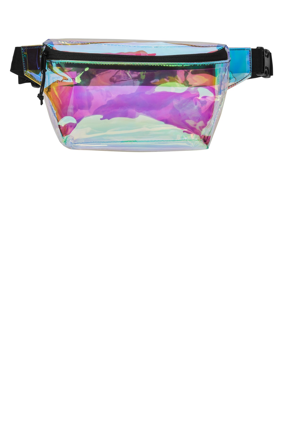 Port Authority Clear Hip Pack BG930 in Iridescent/ Black