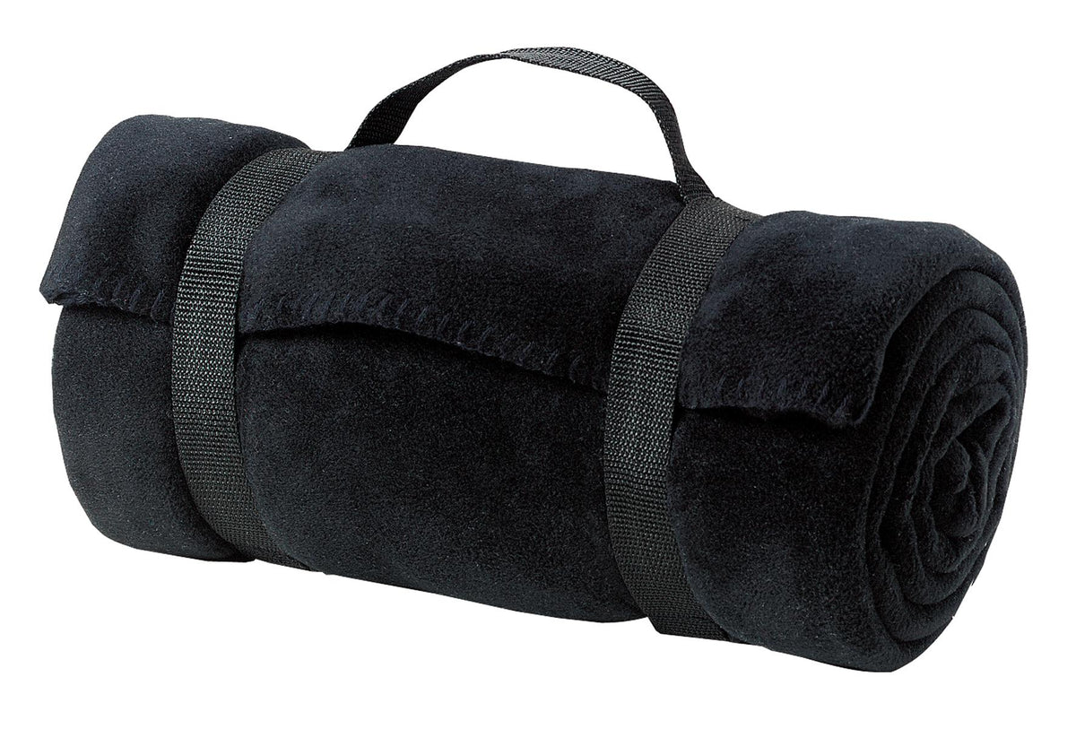 Port Authority - Value Fleece Blanket with Strap.  BP10 in Black