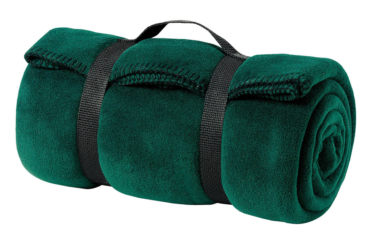 Port Authority - Value Fleece Blanket with Strap.  BP10 in Dark Green