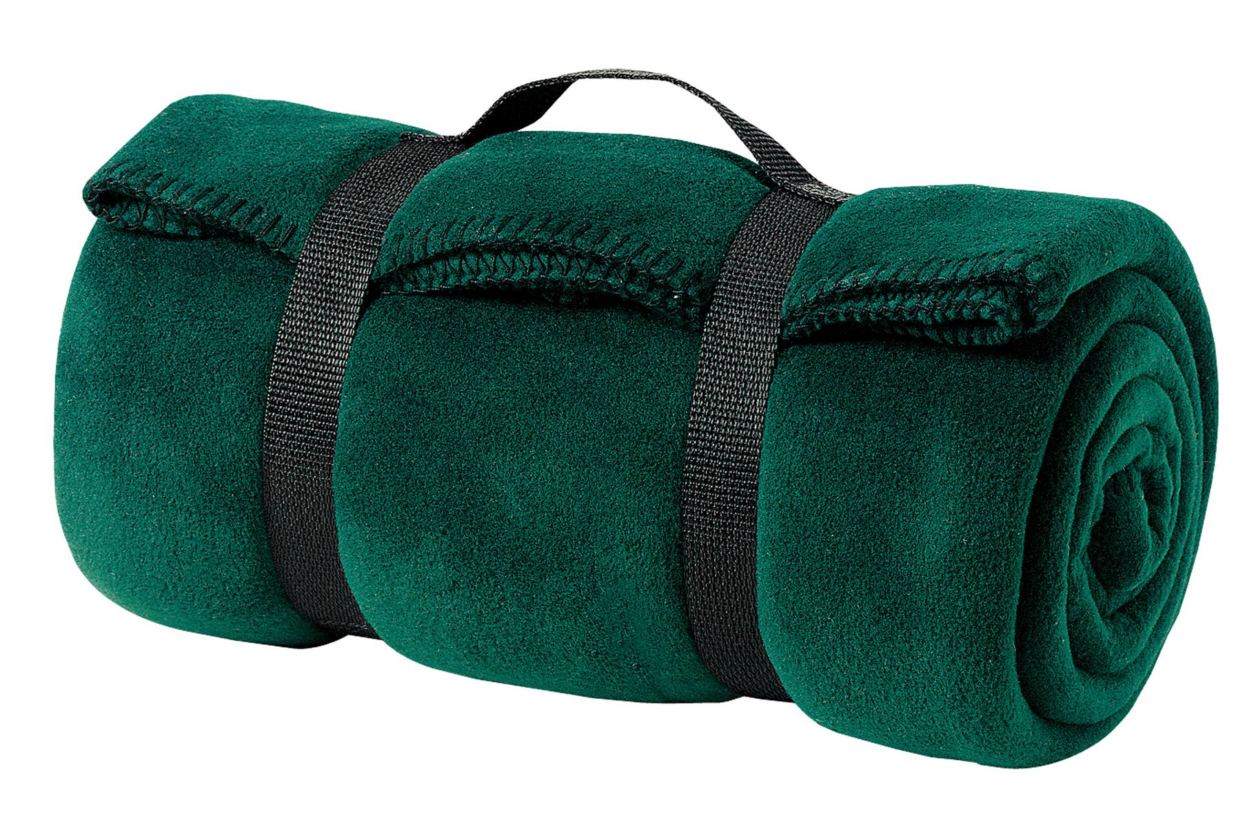 Port Authority - Value Fleece Blanket with Strap.  BP10 in Dark Green