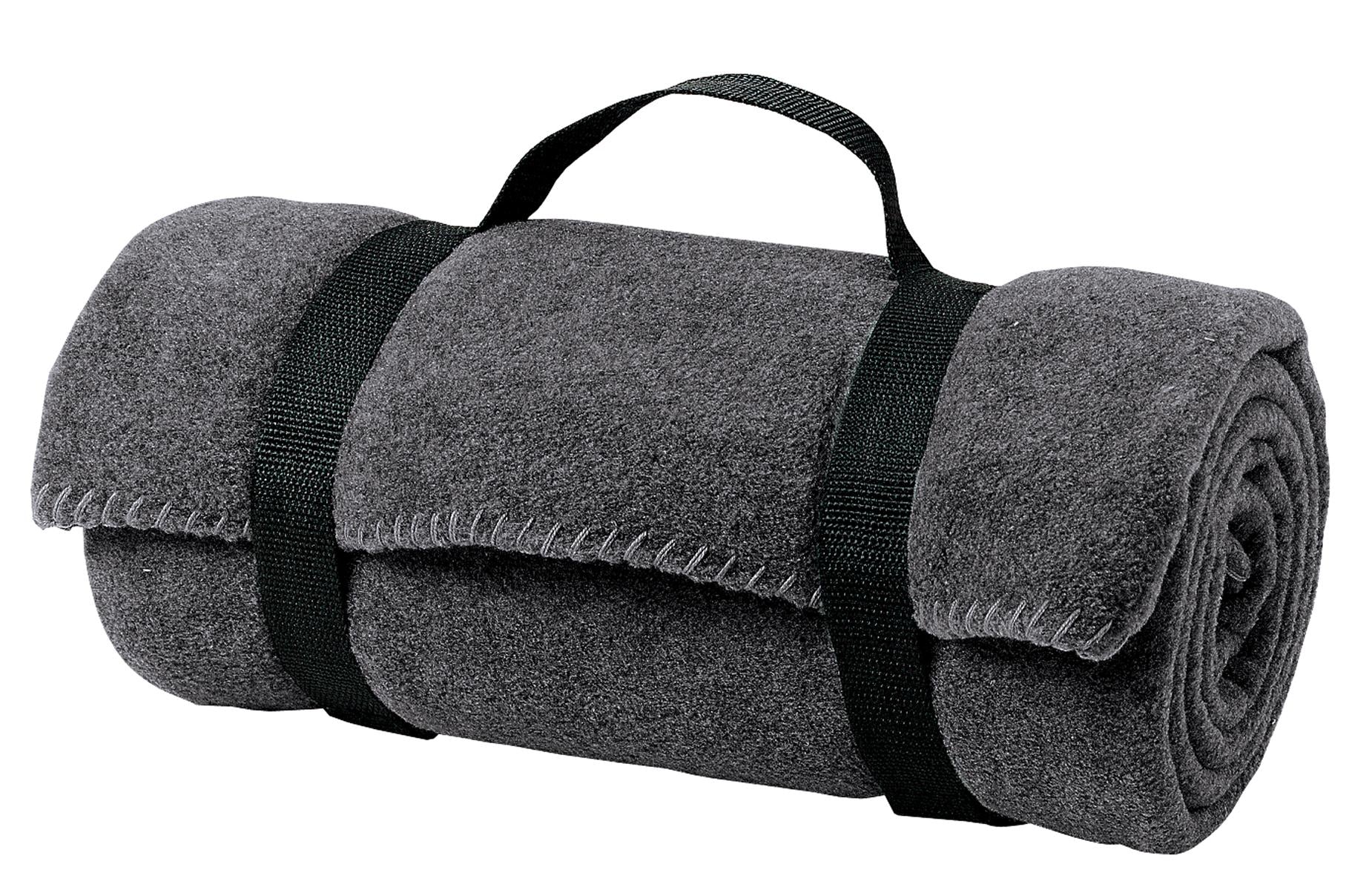Port Authority - Value Fleece Blanket with Strap.  BP10 in Midnight Heather