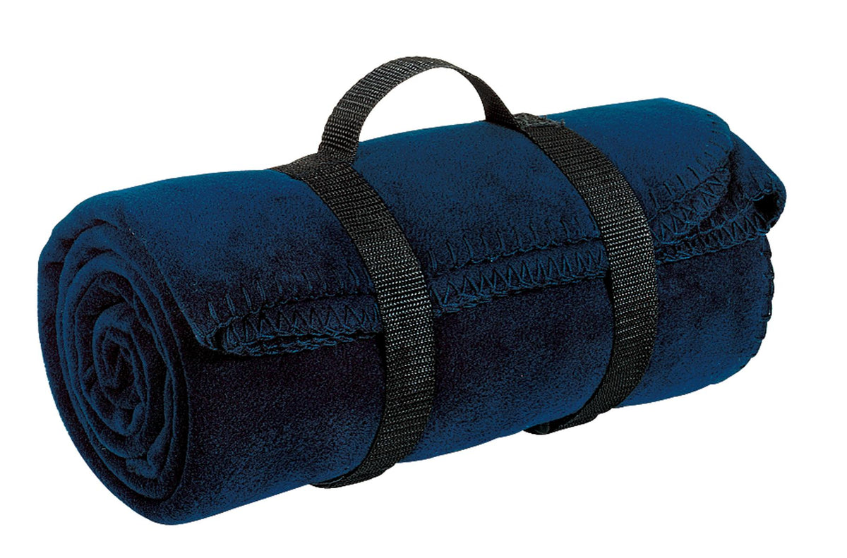 Port Authority - Value Fleece Blanket with Strap.  BP10 in Navy