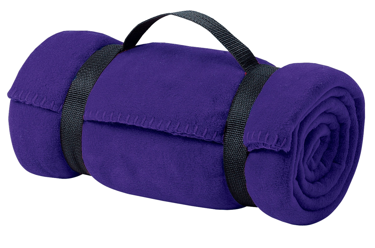 Port Authority - Value Fleece Blanket with Strap.  BP10 in Purple
