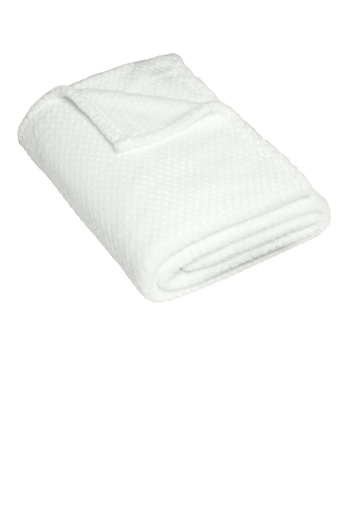 Port Authority  Plush Texture Blanket. BP35 in Marshmallow