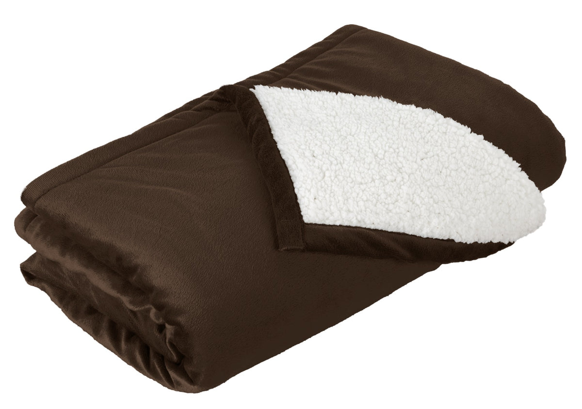 Port Authority Mountain Lodge Blanket. BP40 in Fireside Brown