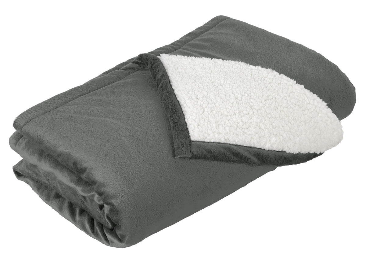 Port Authority Mountain Lodge Blanket. BP40 in Hearth Grey