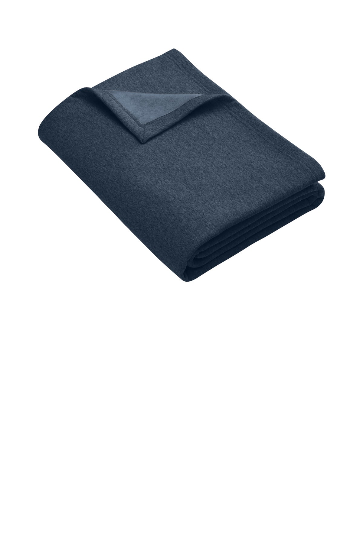 Port & Co Core Fleece Sweatshirt Blanket. BP78 in Heather Navy