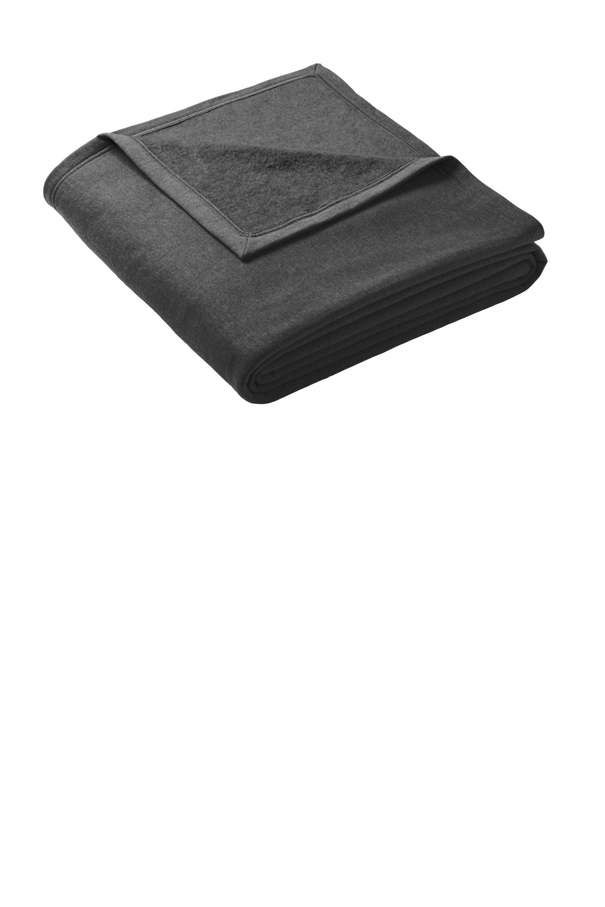 Port & Co Oversized Core Fleece Sweatshirt Blanket BP79 in Dark Heather Grey