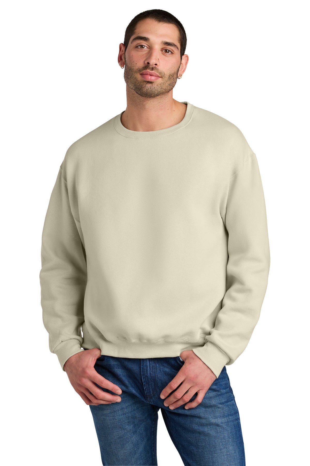 Jerzees Rugged Unisex Crewneck Sweatshirt C12M in Putty