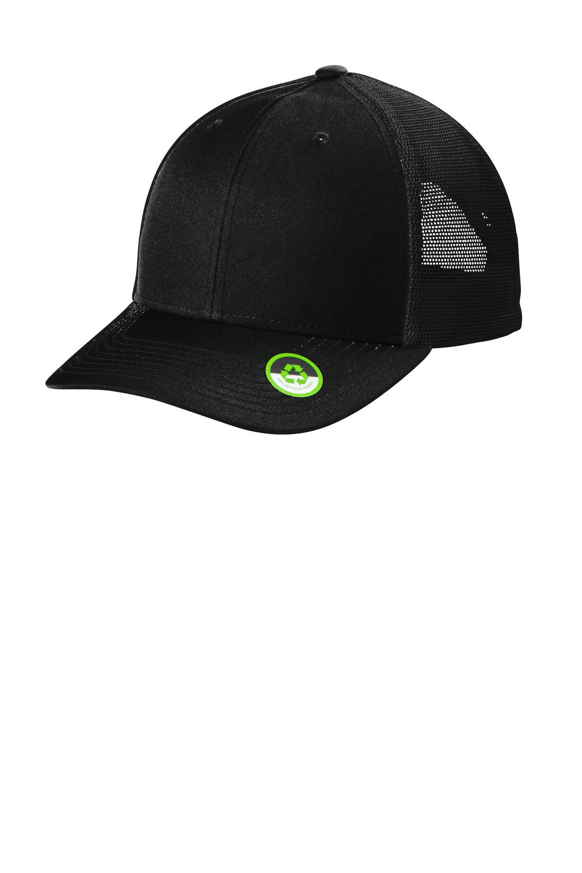 Port Authority Eco Snapback Trucker Cap C402ECO in Deep Black