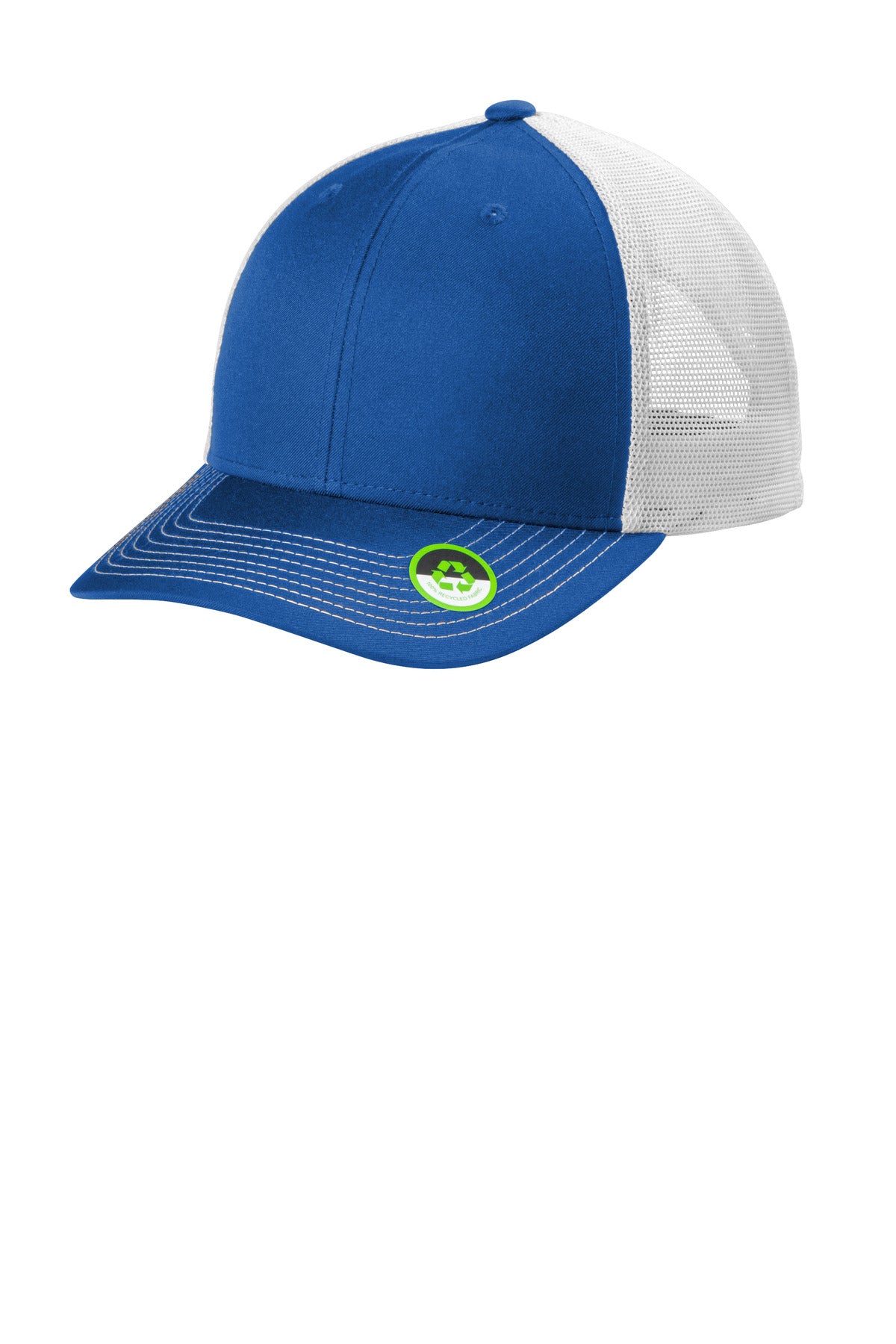 Port Authority Eco Snapback Trucker Cap C402ECO in True Royal/ White