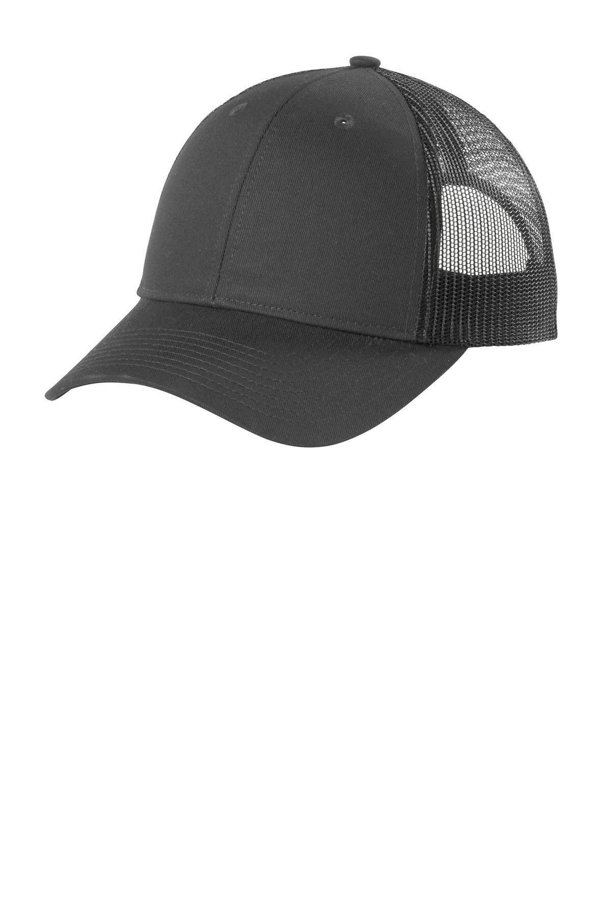 Port Authority  Low-Profile Snapback Trucker Cap C402LP in Grey Steel