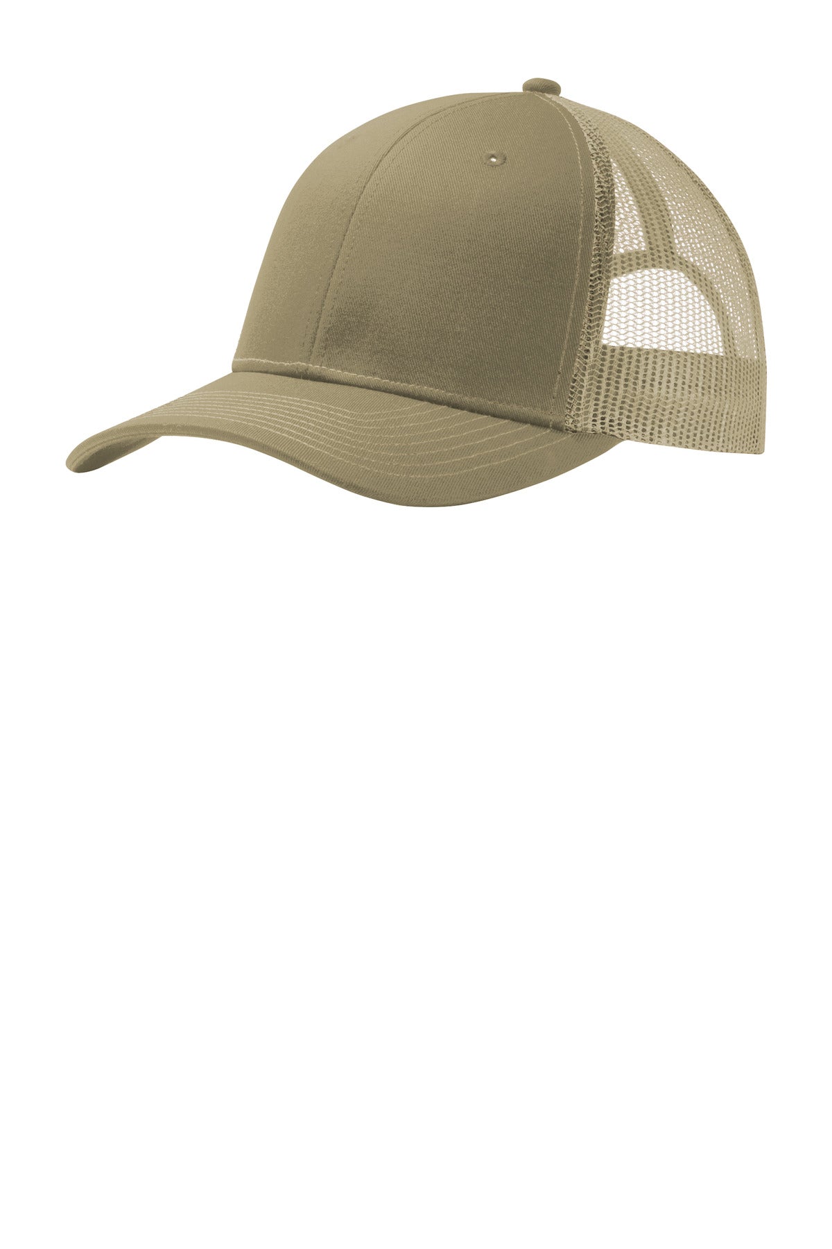 Port Authority Snapback Trucker Cap. C402 in Coyote Brown