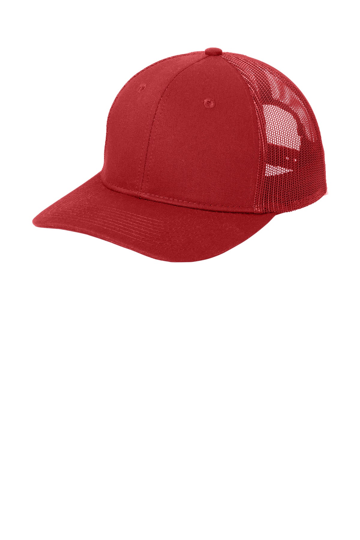 Port Authority Snapback Trucker Cap. C402 in Flame Red