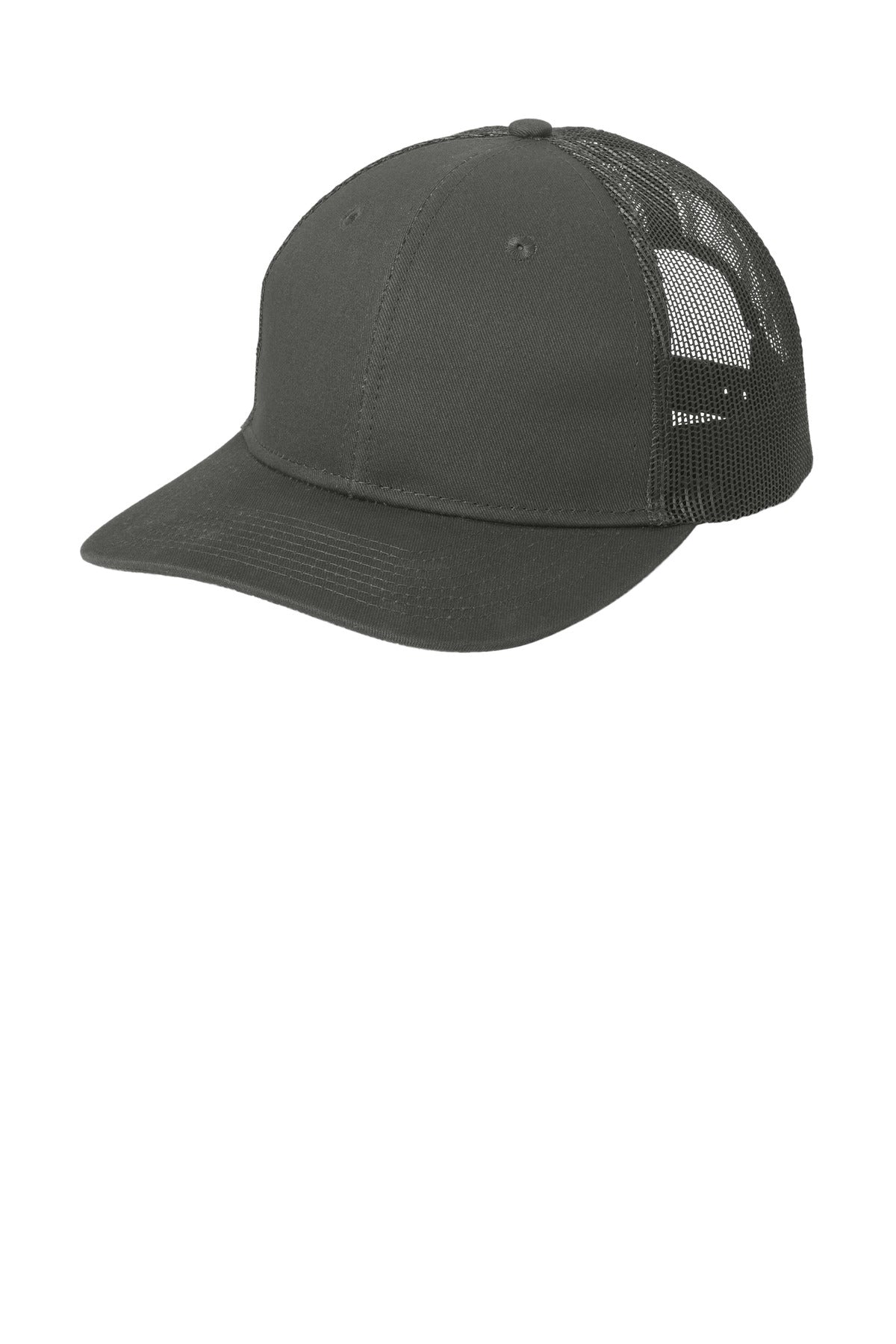 Port Authority Snapback Trucker Cap. C402 in Grey Steel