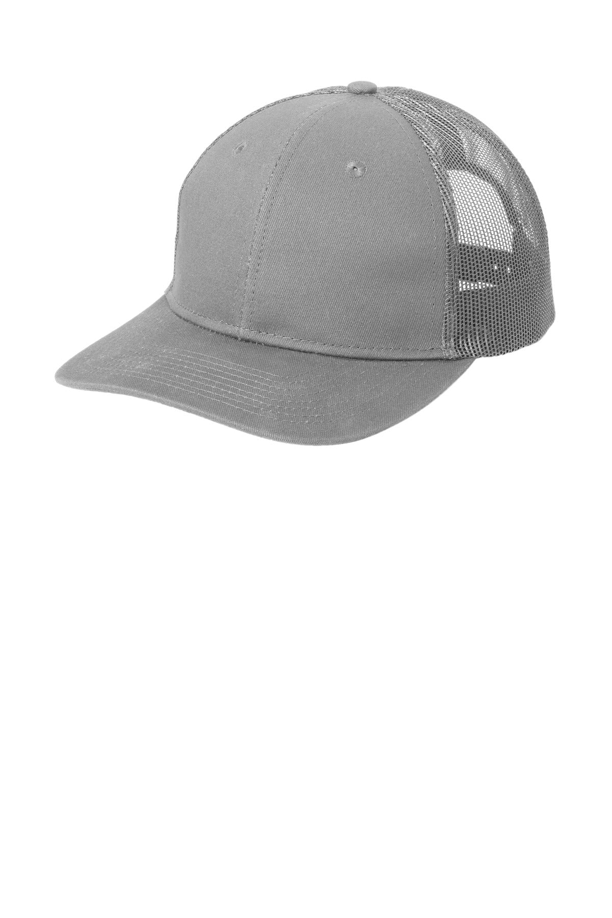 Port Authority Snapback Trucker Cap. C402 in Gusty Grey