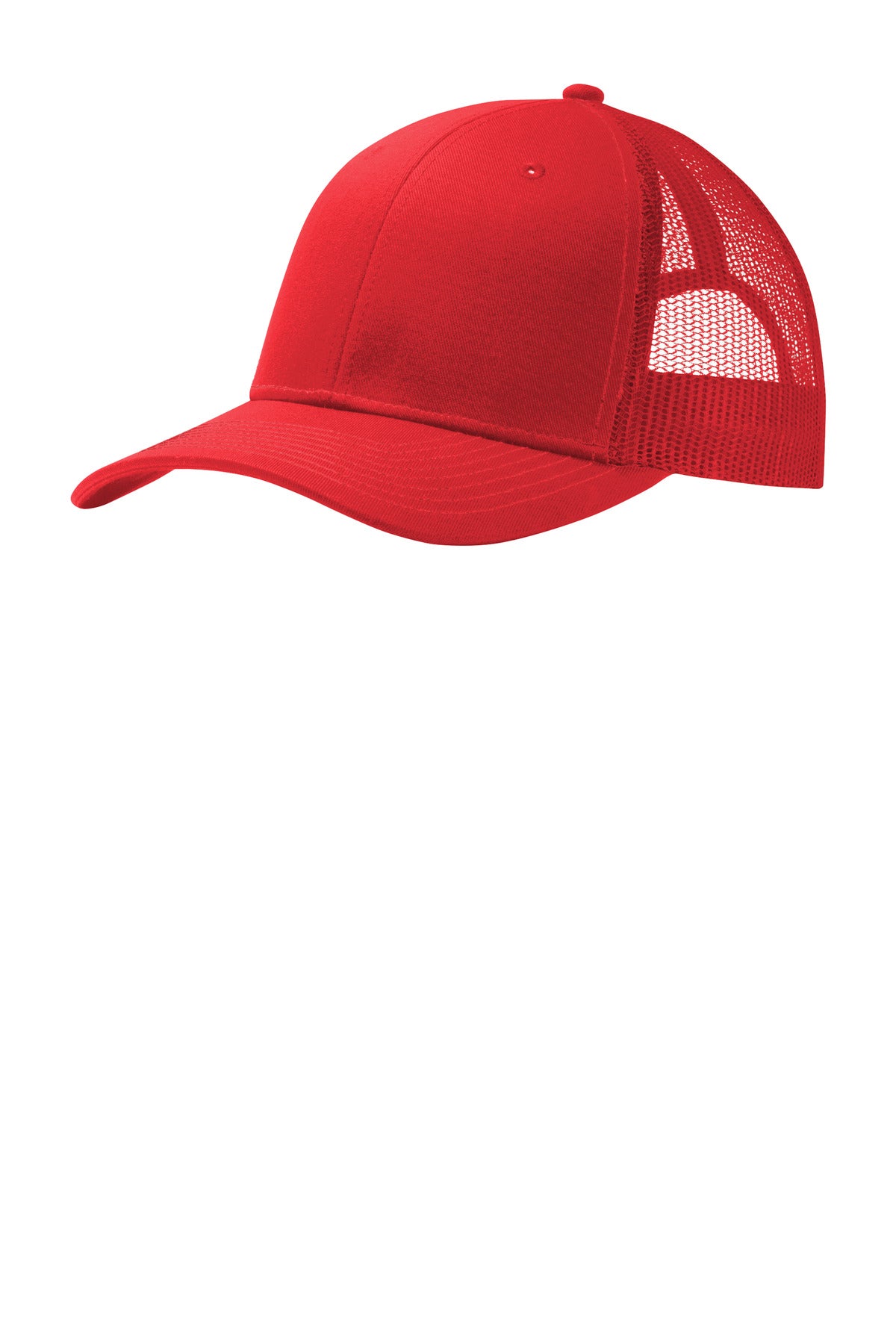 Port Authority Snapback Trucker Cap. C402 in True Red