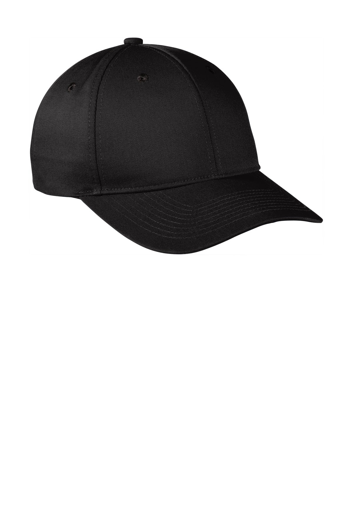 Port Authority  Snapback Fine Twill Cap  C801 in Black