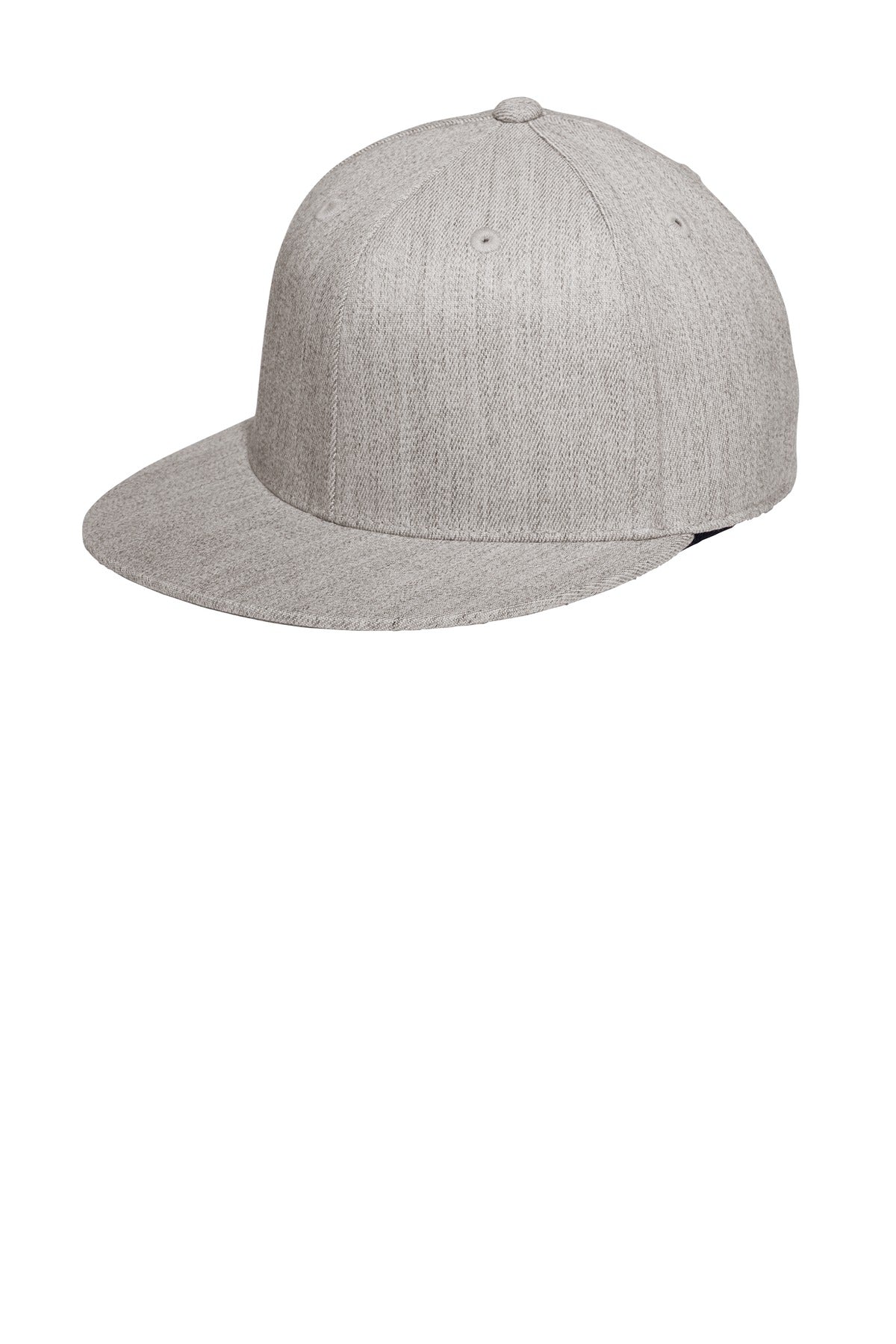 Port Authority Flexfit 210 Flat Bill Cap. C808 in Heather Grey