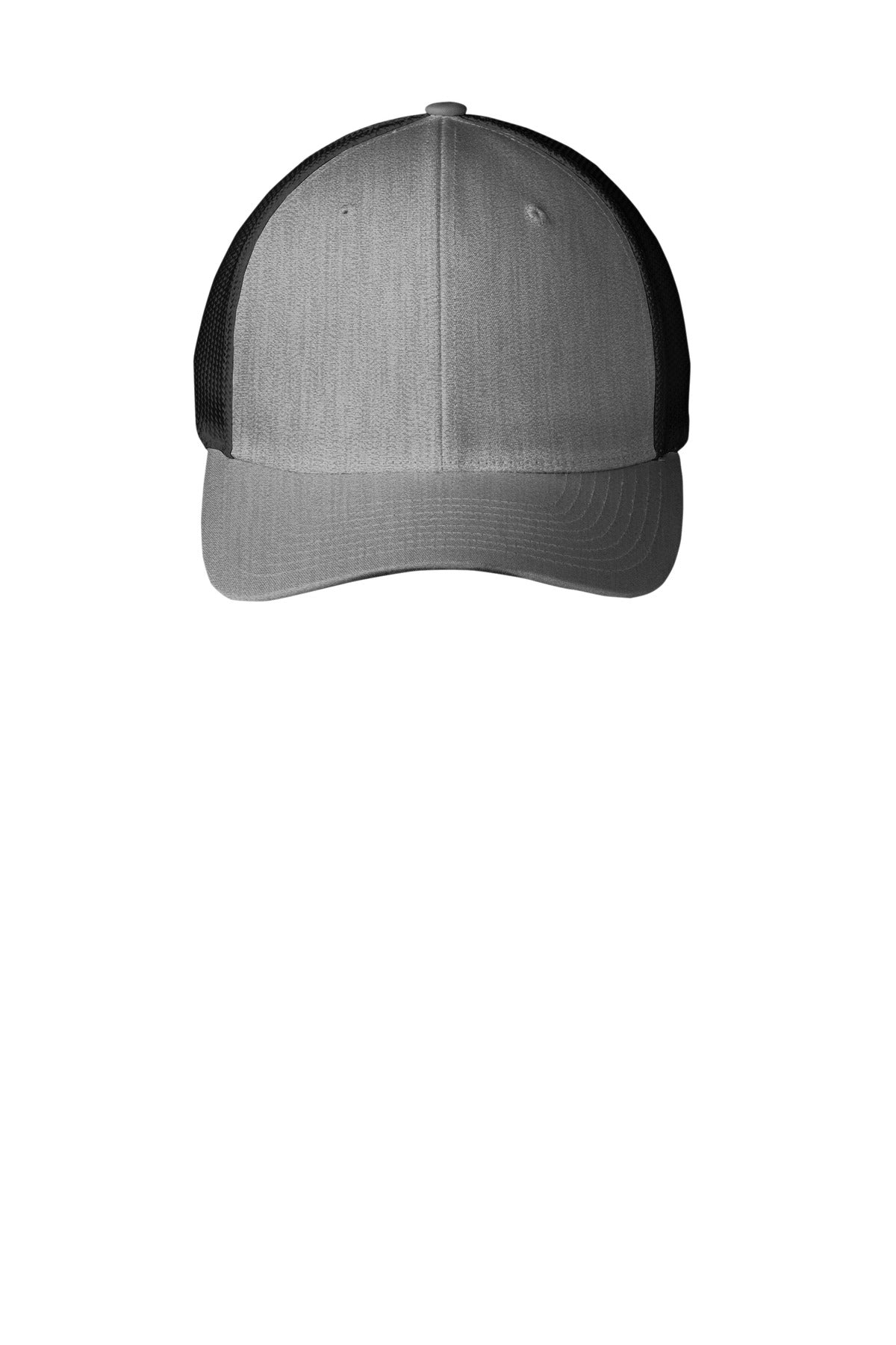 Port Authority Flexfit Mesh Back Cap. C812 in Heather Grey/ Black
