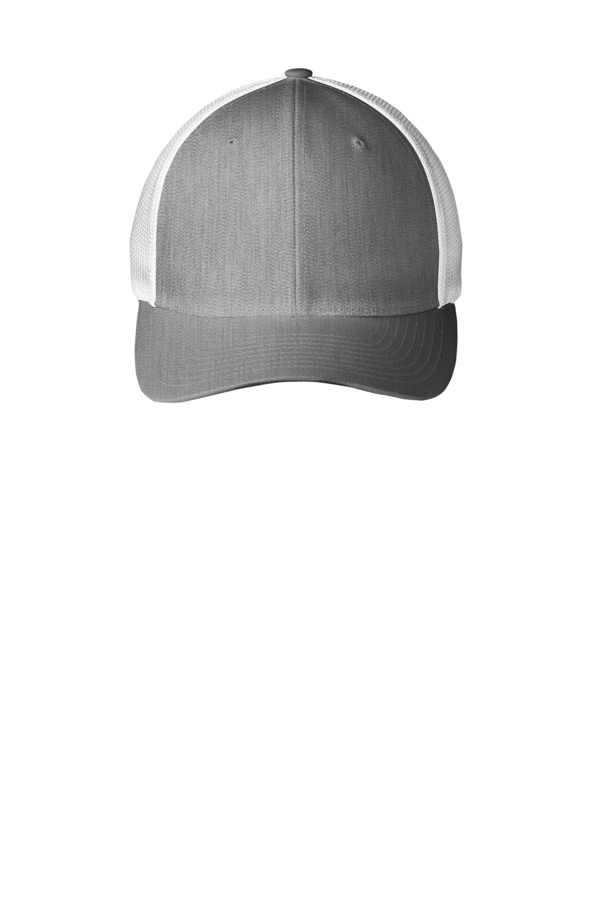 Port Authority Flexfit Mesh Back Cap. C812 in Heather Grey/ White