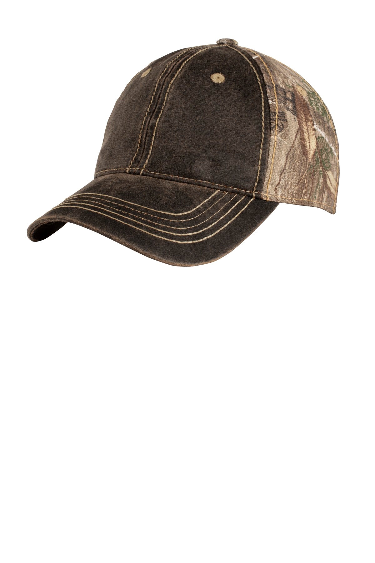 Port Authority Pigment Print Camouflage Cap. C819 in Realtree Edge