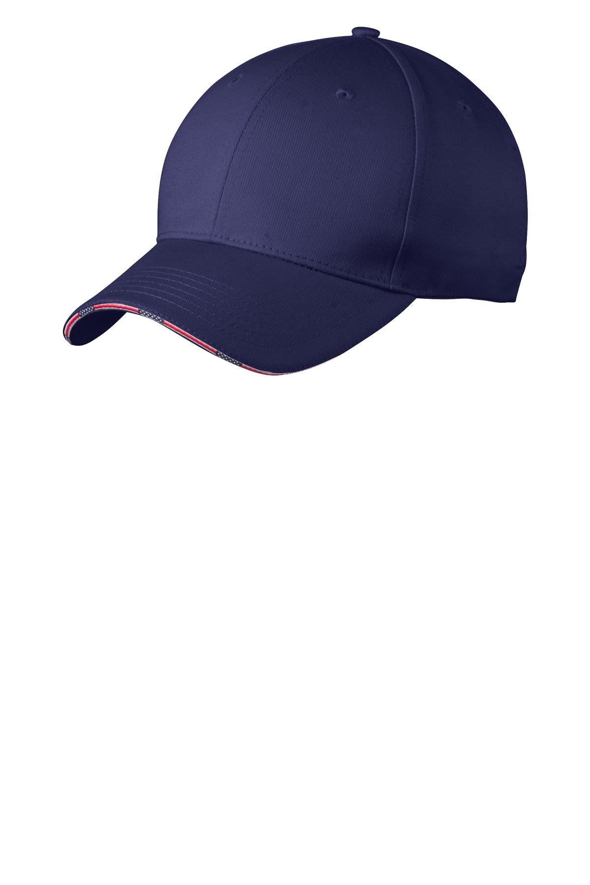 Port Authority Americana Flag Sandwich Cap. C829 in Blue Crush