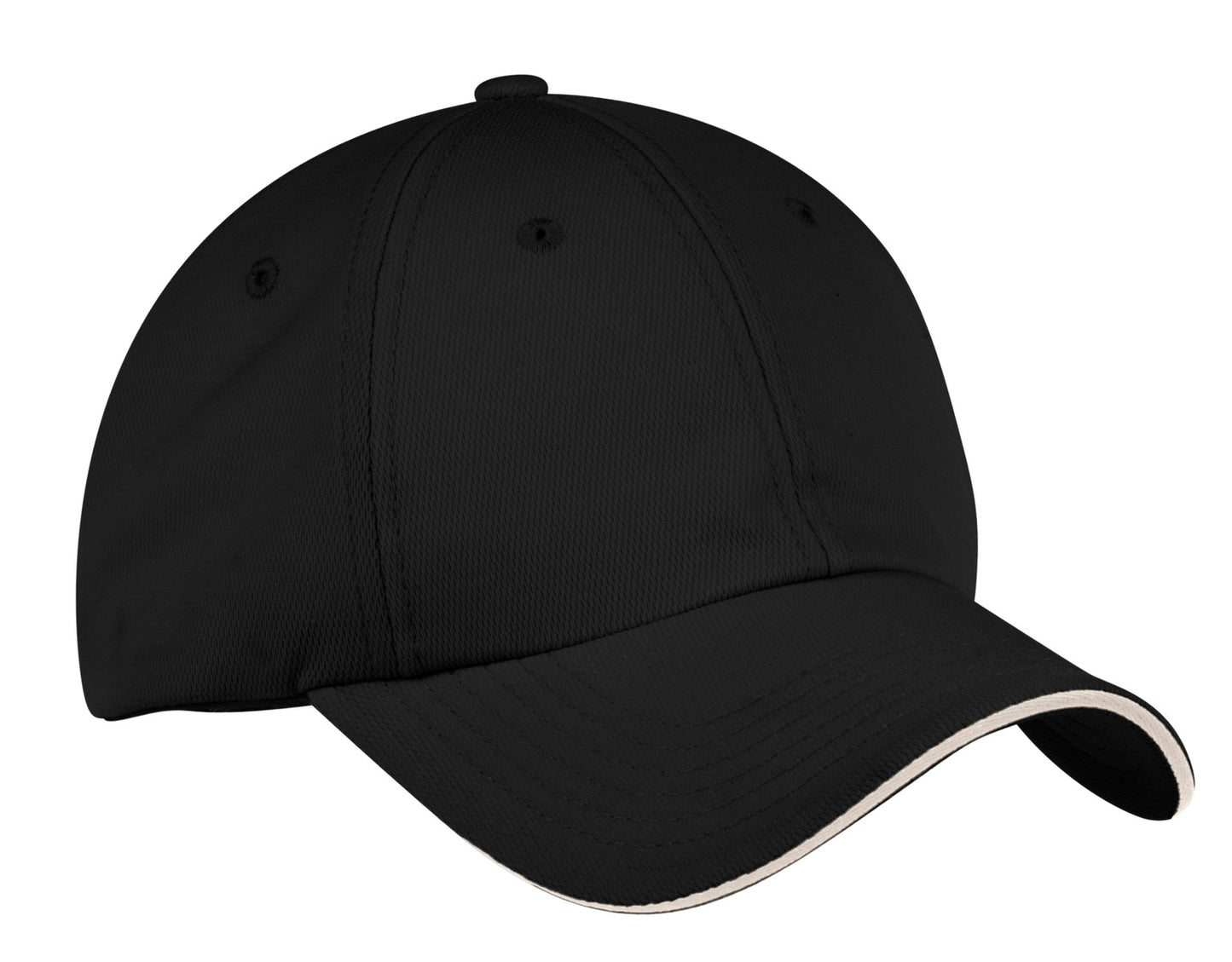 Port Authority Dry Zone Cap.  C838 in Black/ Stone