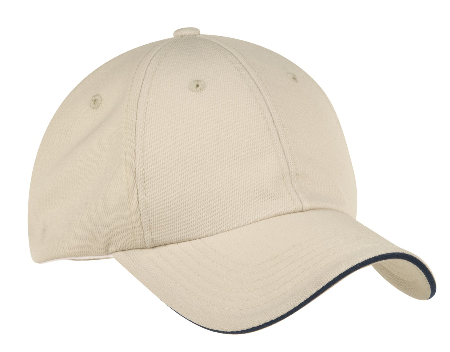 Port Authority Dry Zone Cap.  C838 in Stone/ Classic Navy