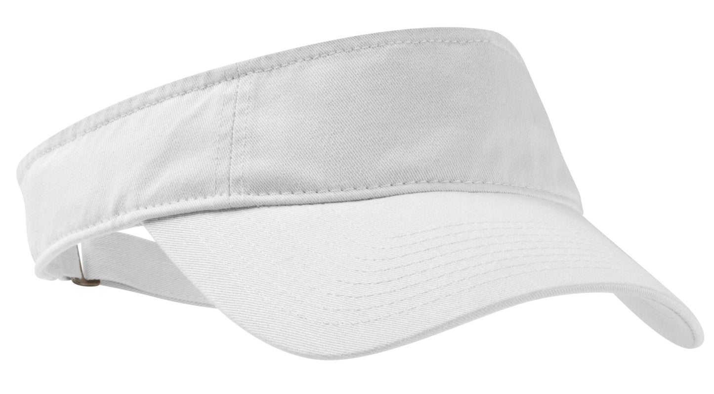 Port Authority Enzyme Wash Fashion Visor.  C840 in White