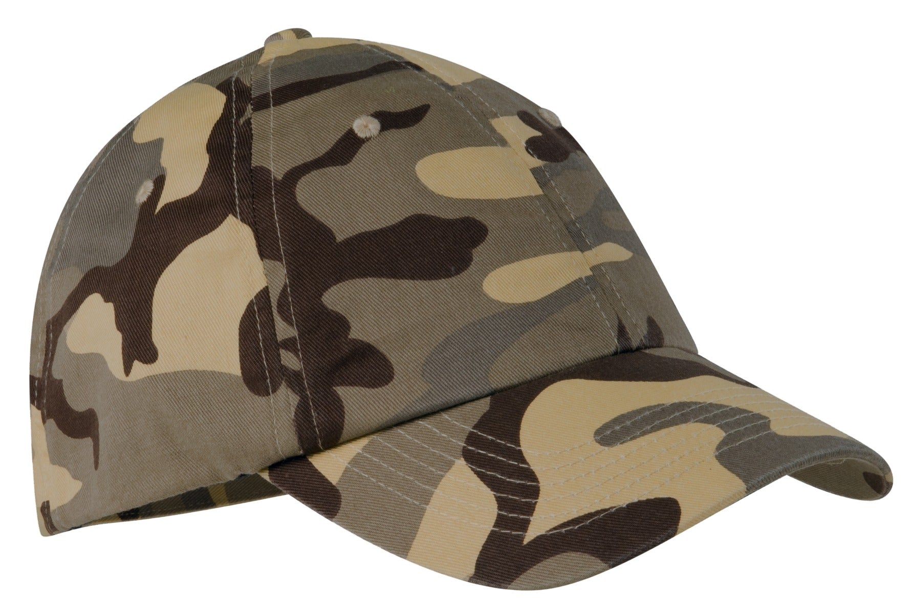 Port Authority Camouflage Cap.  C851 in Desert Camo