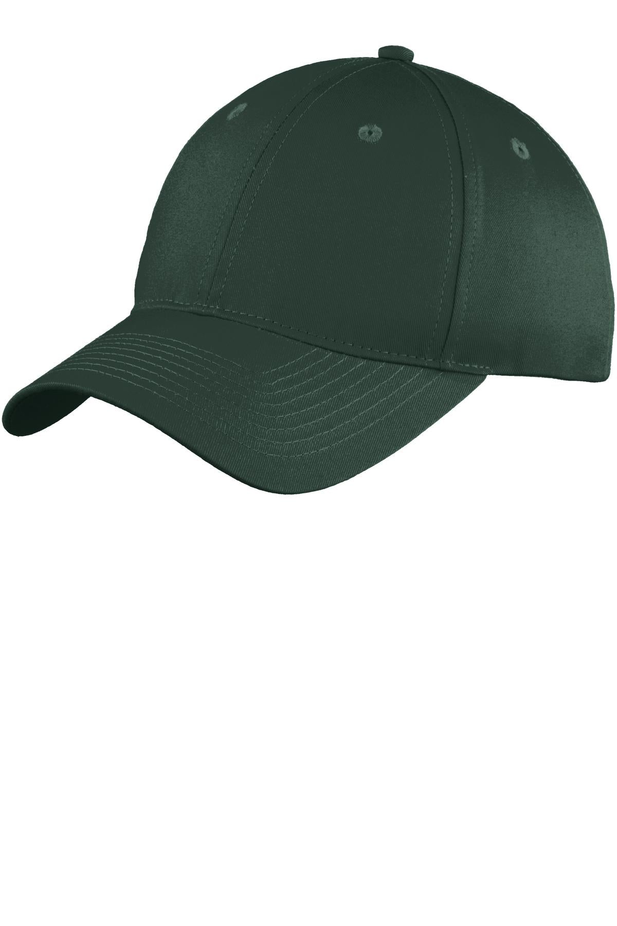 Port Authority Six-Panel Unstructured Twill Cap. C914 in Hunter