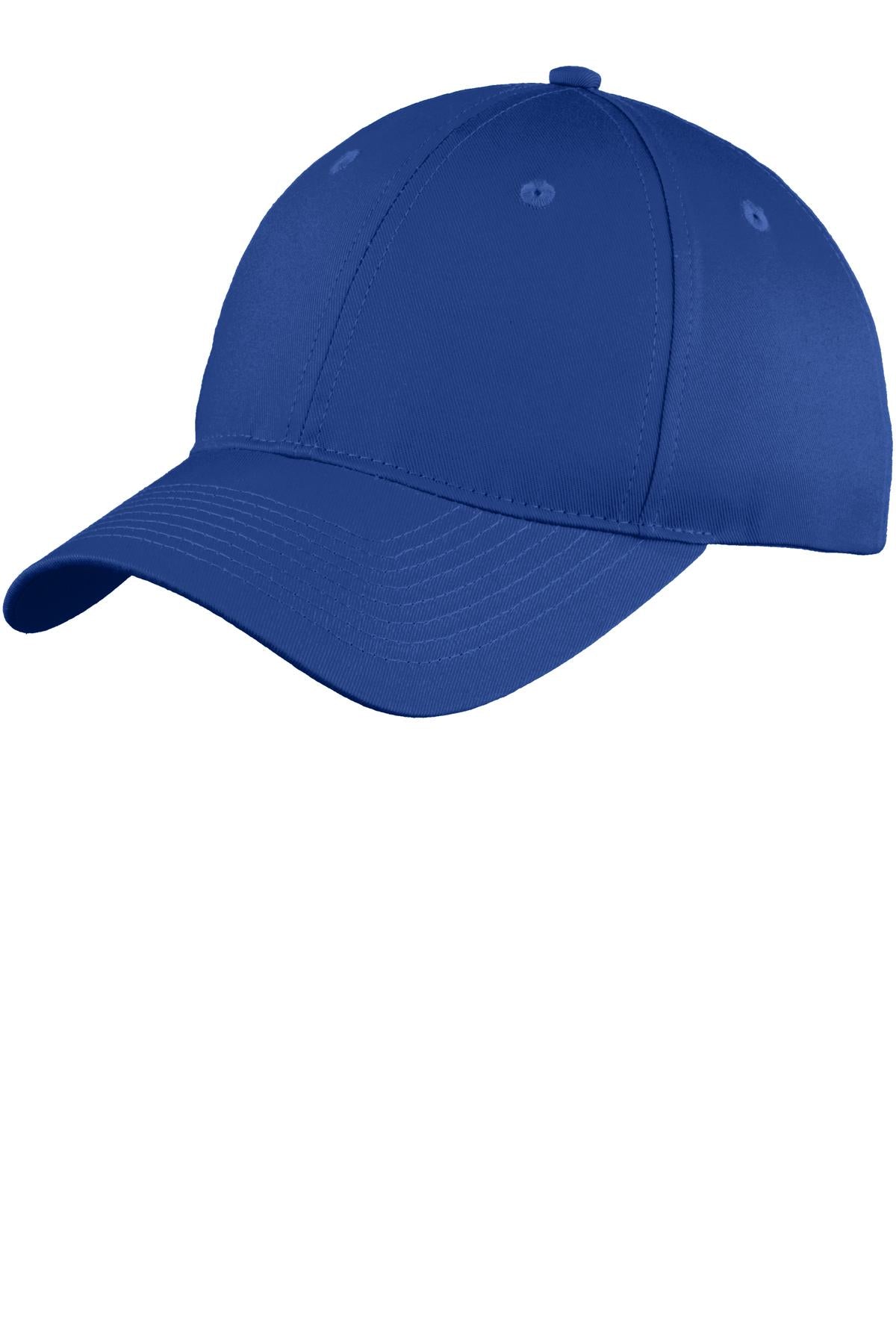 Port Authority Six-Panel Unstructured Twill Cap. C914 in Royal