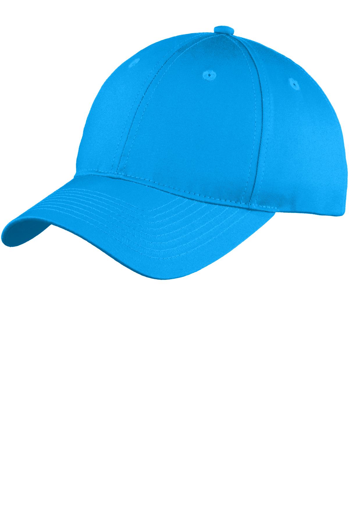 Port Authority Six-Panel Unstructured Twill Cap. C914 in Sapphire