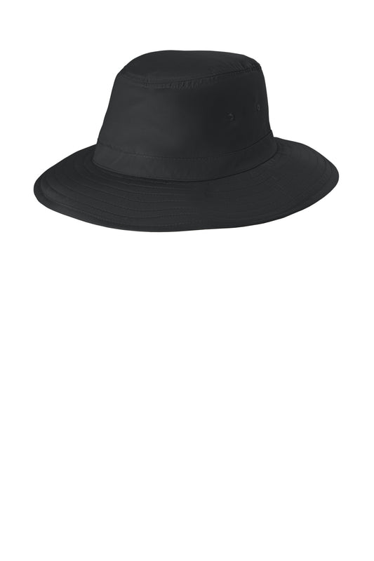Port Authority Lifestyle Brim Hat. C921 in Black