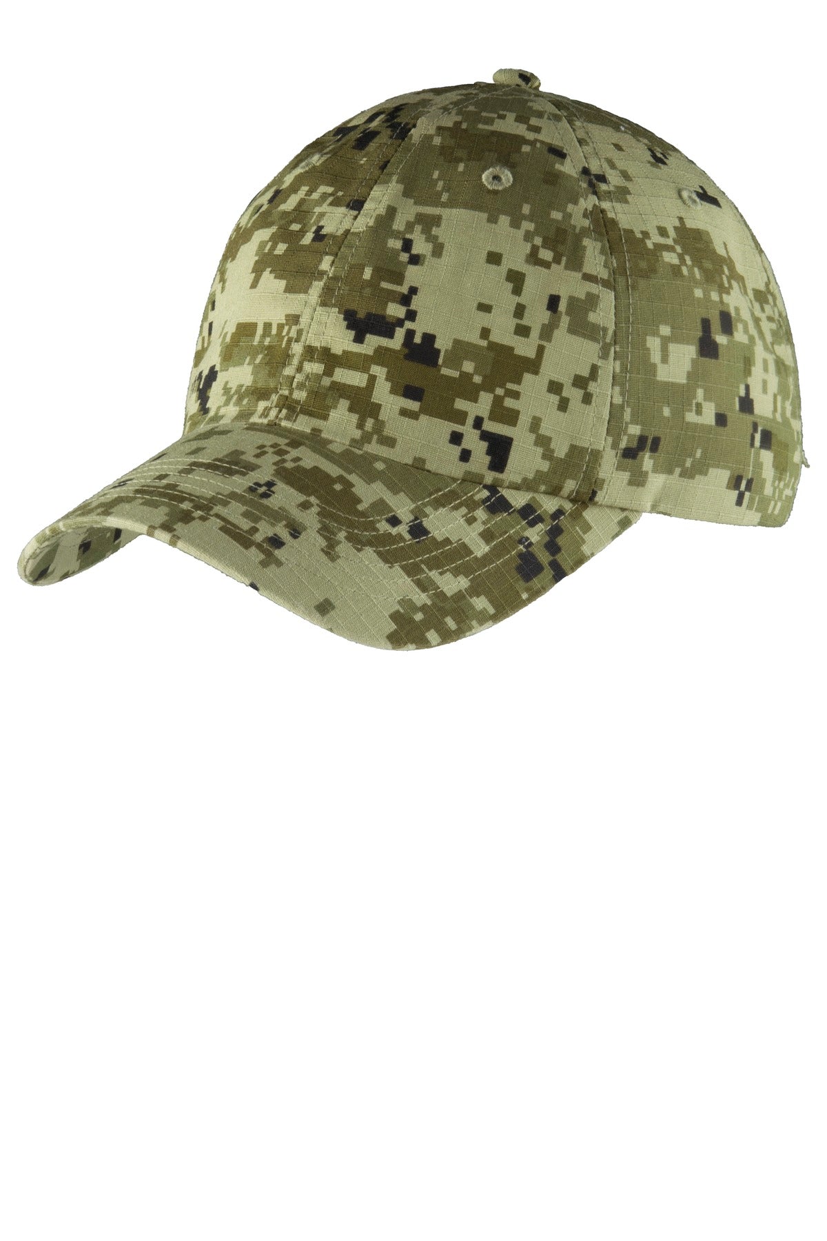Port Authority Digital Ripstop Camouflage Cap. C925 in Green Camo