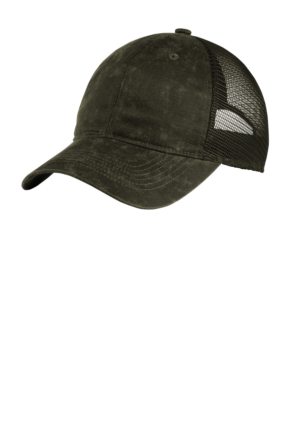 Port Authority  Pigment Print Mesh Back Cap. C927 in Olive