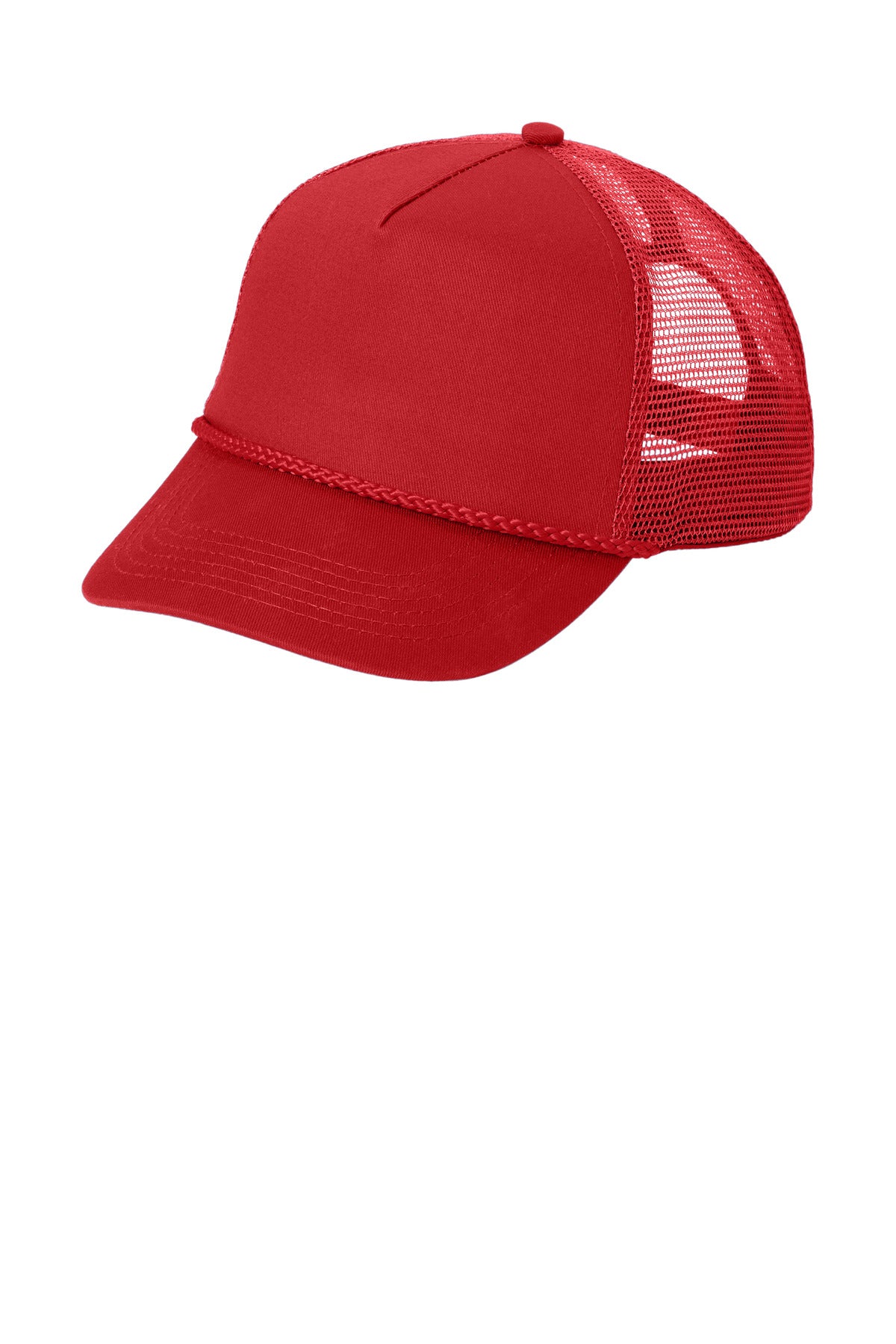 Port Authority 5-Panel Snapback Cap. C932 in Red