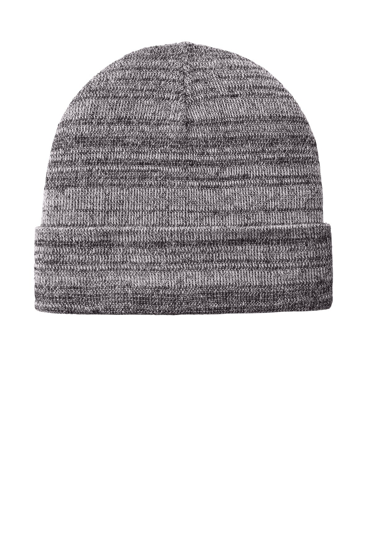 Port Authority  Knit Cuff Beanie C939 in Grey Heather
