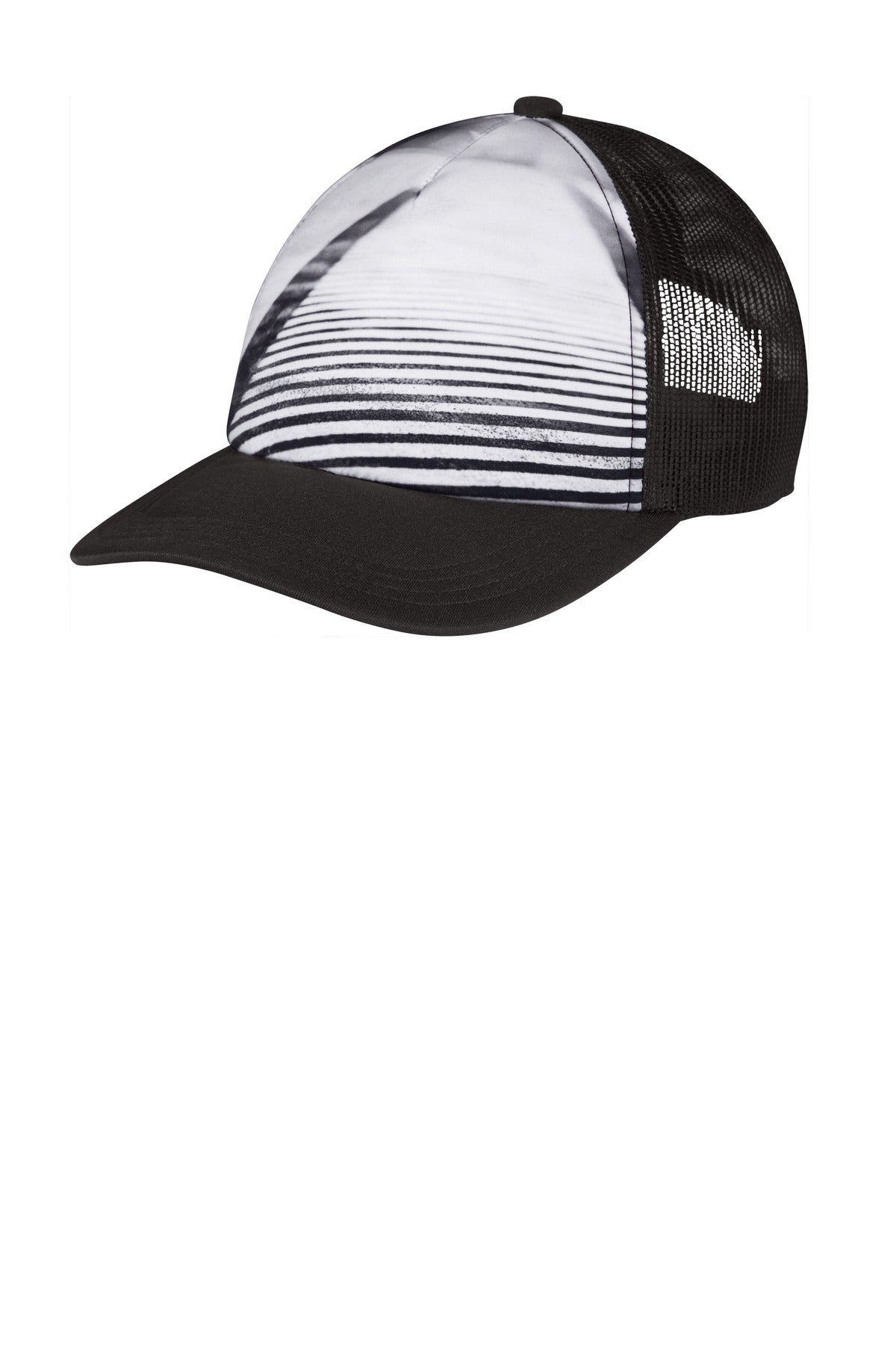 Port Authority  Photo Real Snapback Trucker Cap C950 in City Street