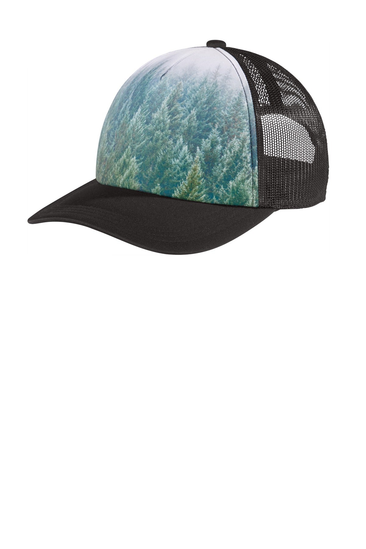 Port Authority  Photo Real Snapback Trucker Cap C950 in Forest