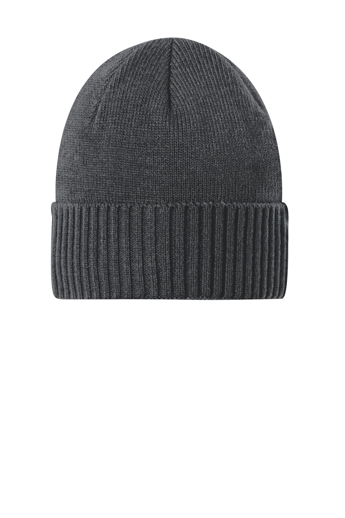 Port Authority Rib Knit Cuff Beanie C951 in Graphite