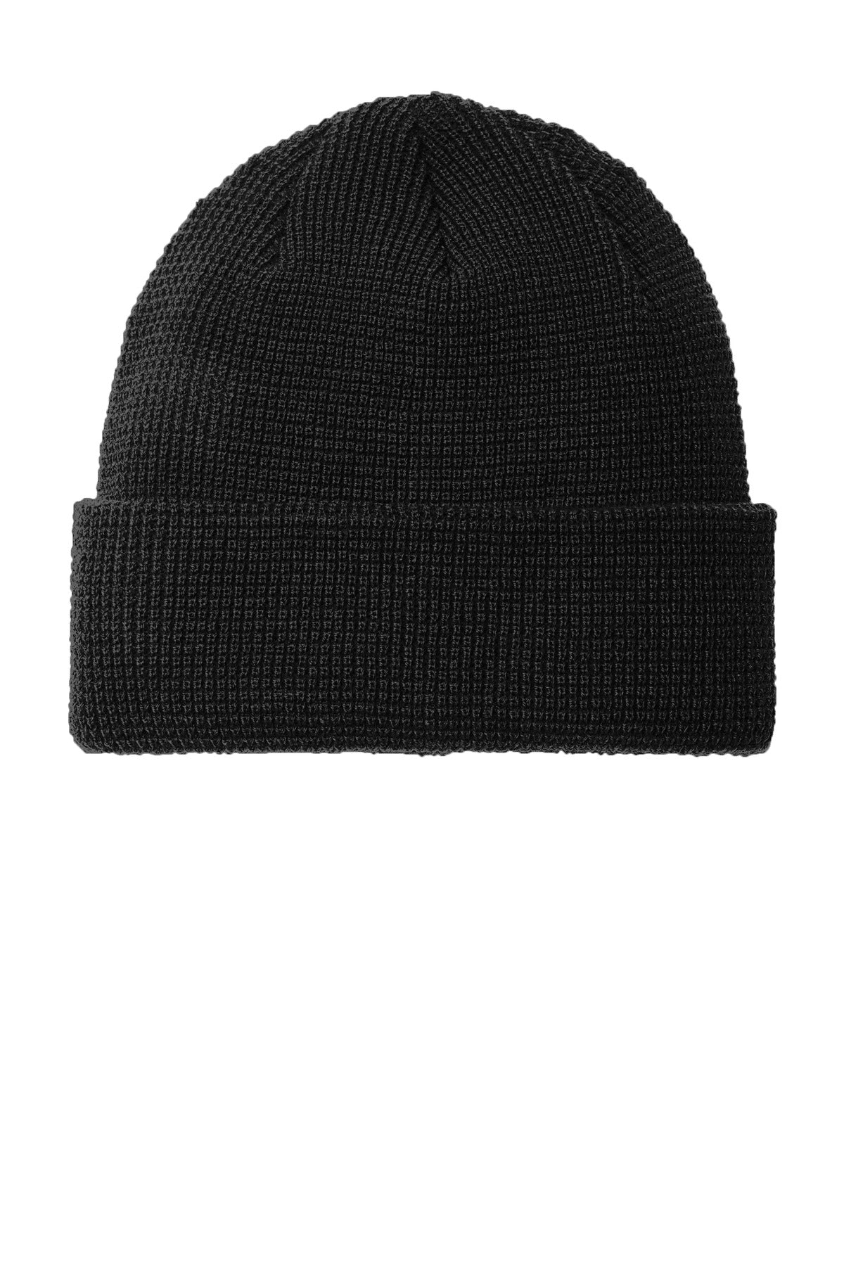 Port Authority Thermal Knit Cuffed Beanie C955 in Deep Black