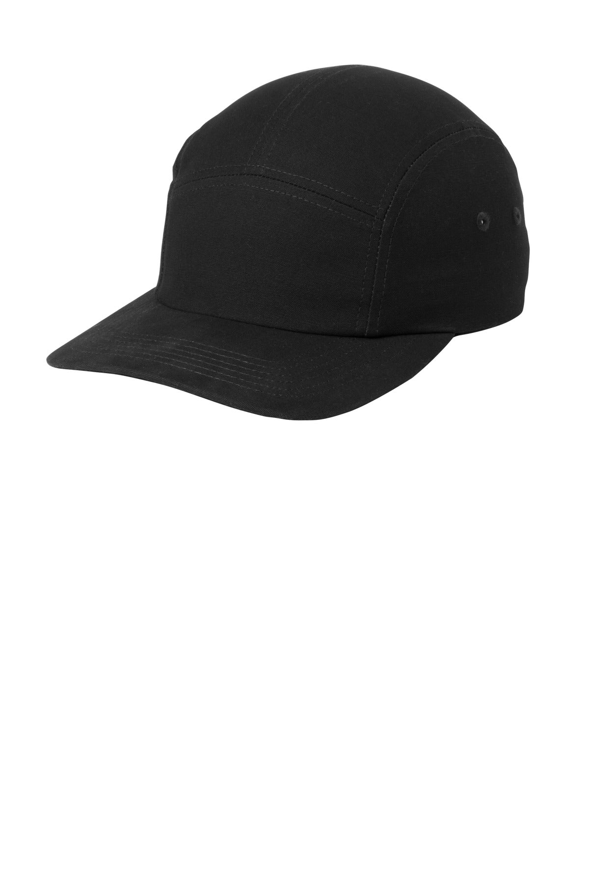 Port Authority Brushed Cotton Camper Cap C970 in Black